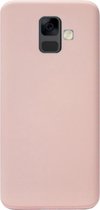 ADEL Premium Siliconen Back Cover Softcase Hoesje Geschikt voor Samsung Galaxy A6 Plus (2018) - Roze