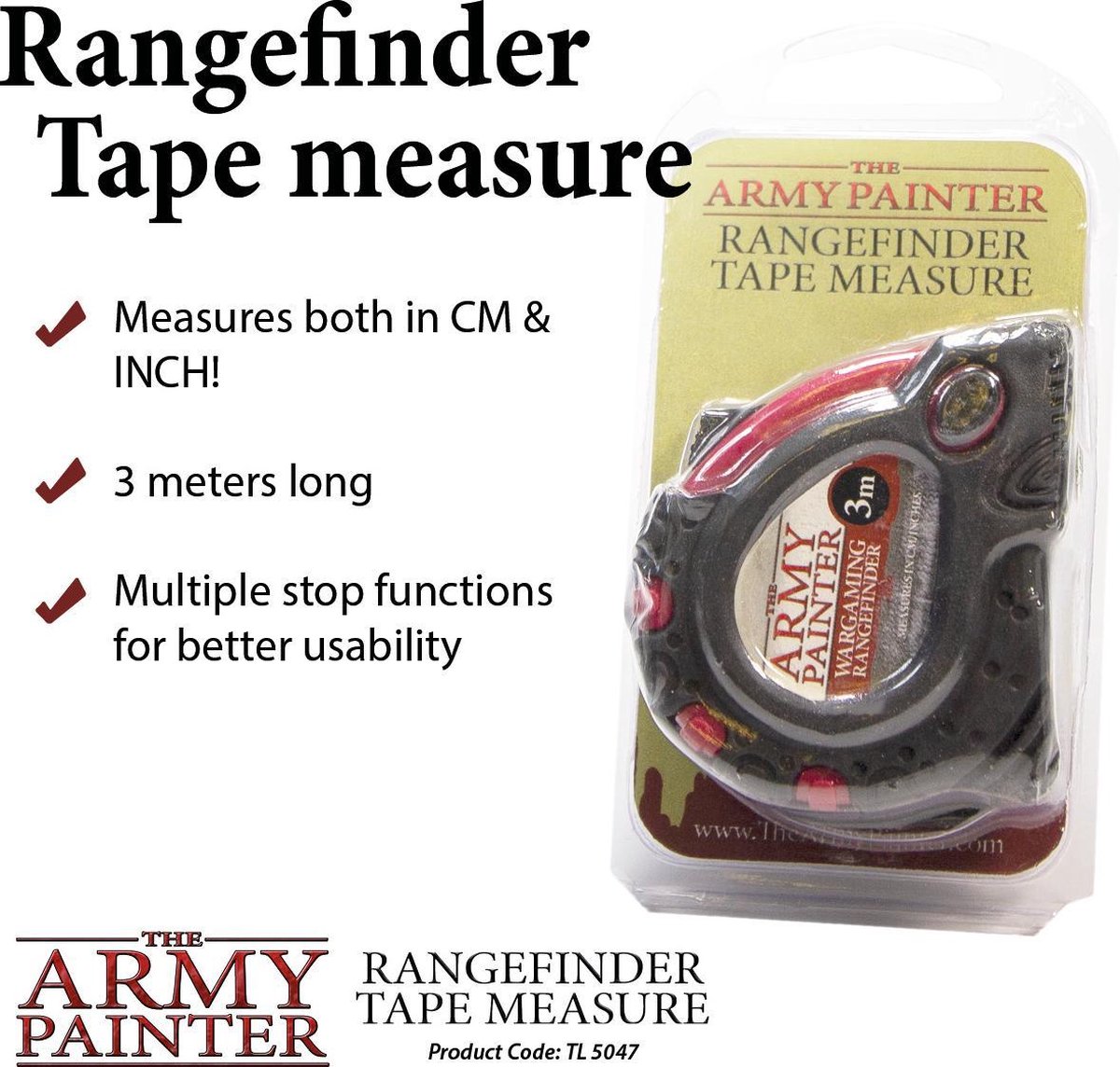 The Army Painter Rangefinder Tape Measure