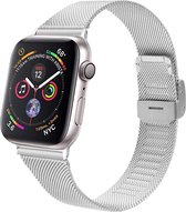SKAJ Zilveren RVS Milanese Bandje voor Apple Watch 42MM / 44MM / Magneetsluiting | Slechts €29.95!