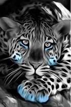 Luipaard  | 30x50cm | VIERKANT | HQ Diamond Painting voor Volwassenen |  volledig dekkend | Diamant Schilderen | dieren | Leopard | Tiger