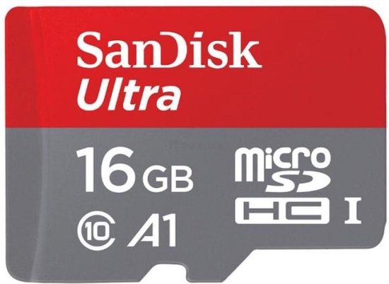 Sandisk Ultra flashgeheugen 16 GB MicroSDXC Klasse 10 UHS-I