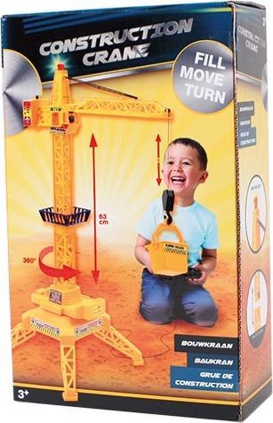 Dickie Toys - Constructie - Kraan - Megakraan Met Kabelafstandsbediening 120 Cm