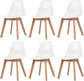 Eetkamerstoelen set 6 stuks (Incl LW anti kras viltjes) - Eetkamer stoelen - Extra stoelen voor huiskamer - Dineerstoelen – Tafelstoelen