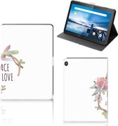 Tablet Hoesje Lenovo Tablet M10 Cover met Magneetsluiting Boho Text