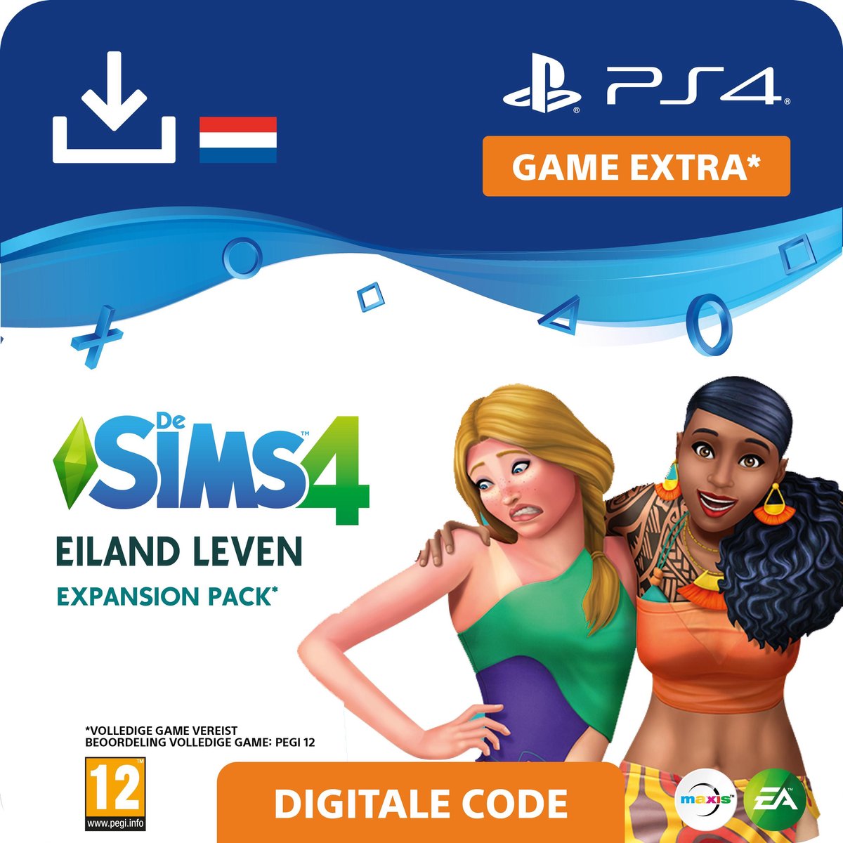 De Sims 4 - uitbreidingsset - Eiland Leven - NL - PS4 download - Sony digitaal