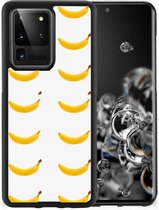 Telefoonhoesje met Naam Geschikt voor Samsung Galaxy S20 Ultra Silicone Back Cover met Zwarte rand Banana