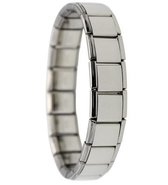 Elegante Gepolijste Armband - Zilver kleurig - Armband Mannen - Armband Dames - Armband Heren - Armbandjes Dames - Valentijnsdag voor Mannen - Valentijn Cadeautje voor Hem - Valent