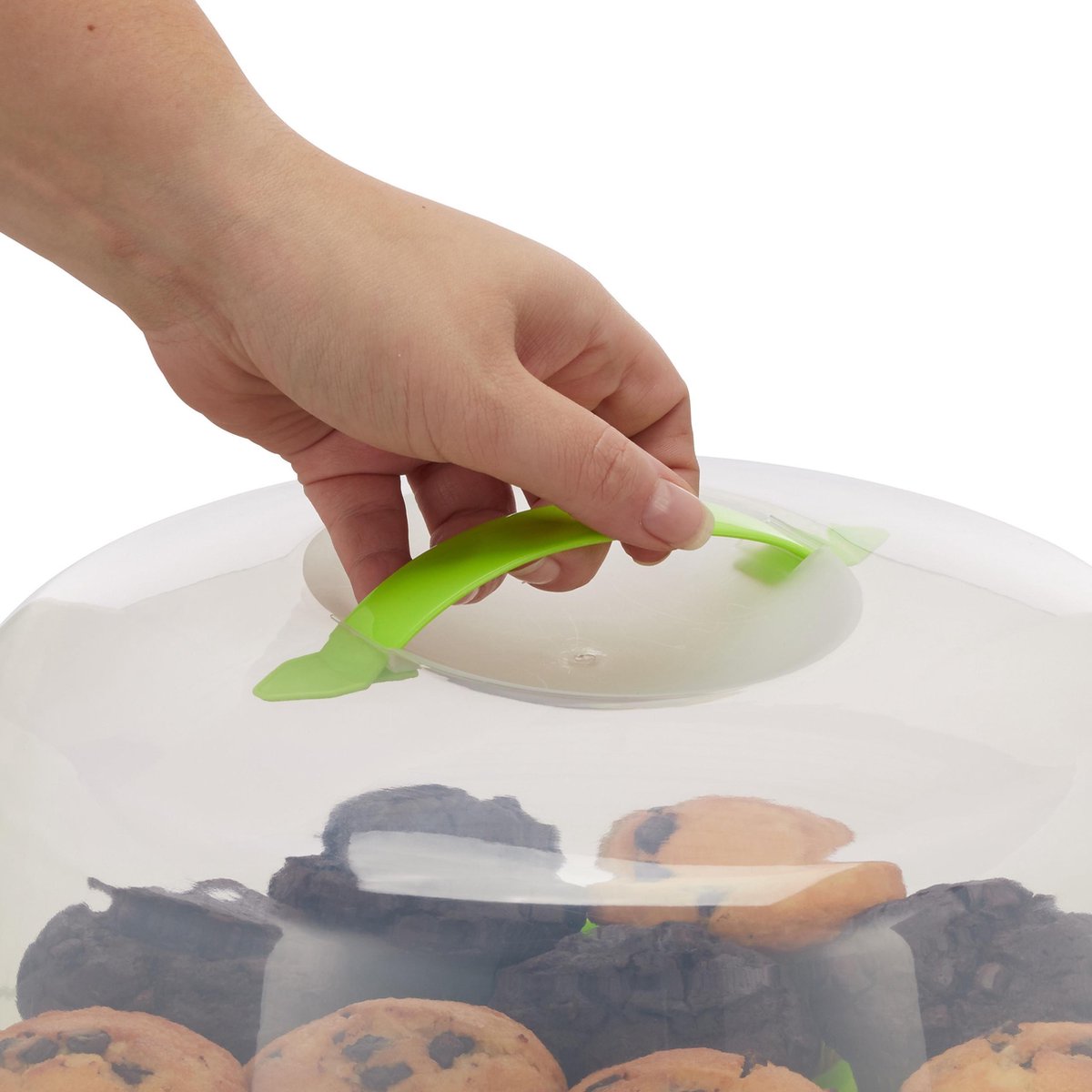 Taart Transportdoos Met Deksel En Handvat Taartdoos Cup Cake Container Met Handvat Taart Transportcontainer Wit