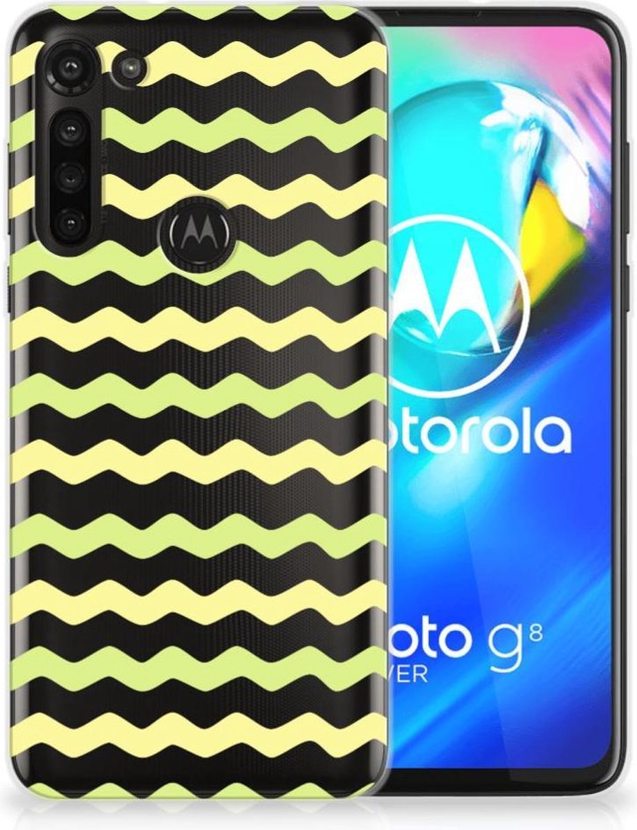Motorola Moto G8 Power TPU bumper Waves Yellow