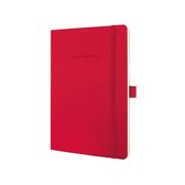 notitieboek Sigel Conceptum Pure softcover A5 rood geruit SI-CO324