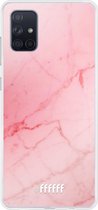 Samsung Galaxy A71 Hoesje Transparant TPU Case - Coral Marble #ffffff