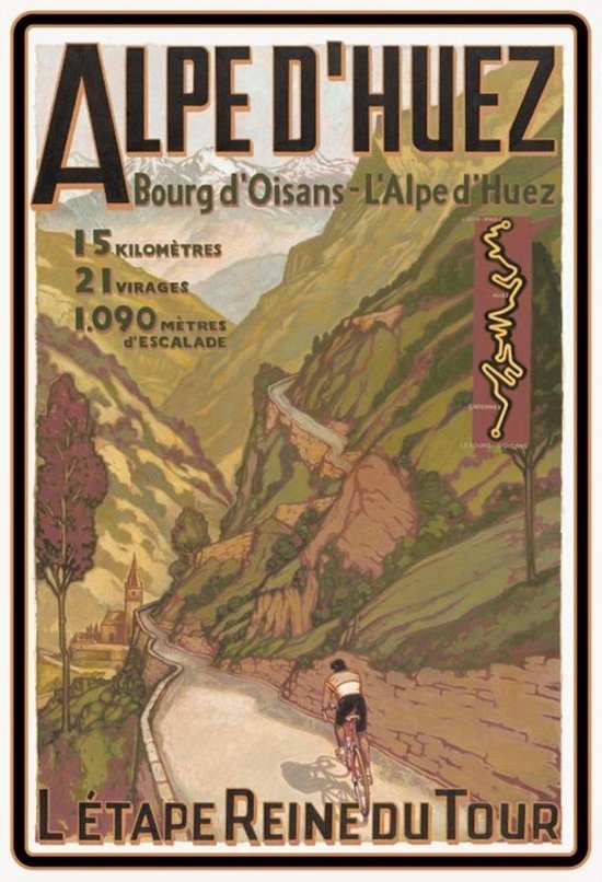 Assiette murale - Alpe D'Huez - L Etape Reine Du Tour De France | bol.com