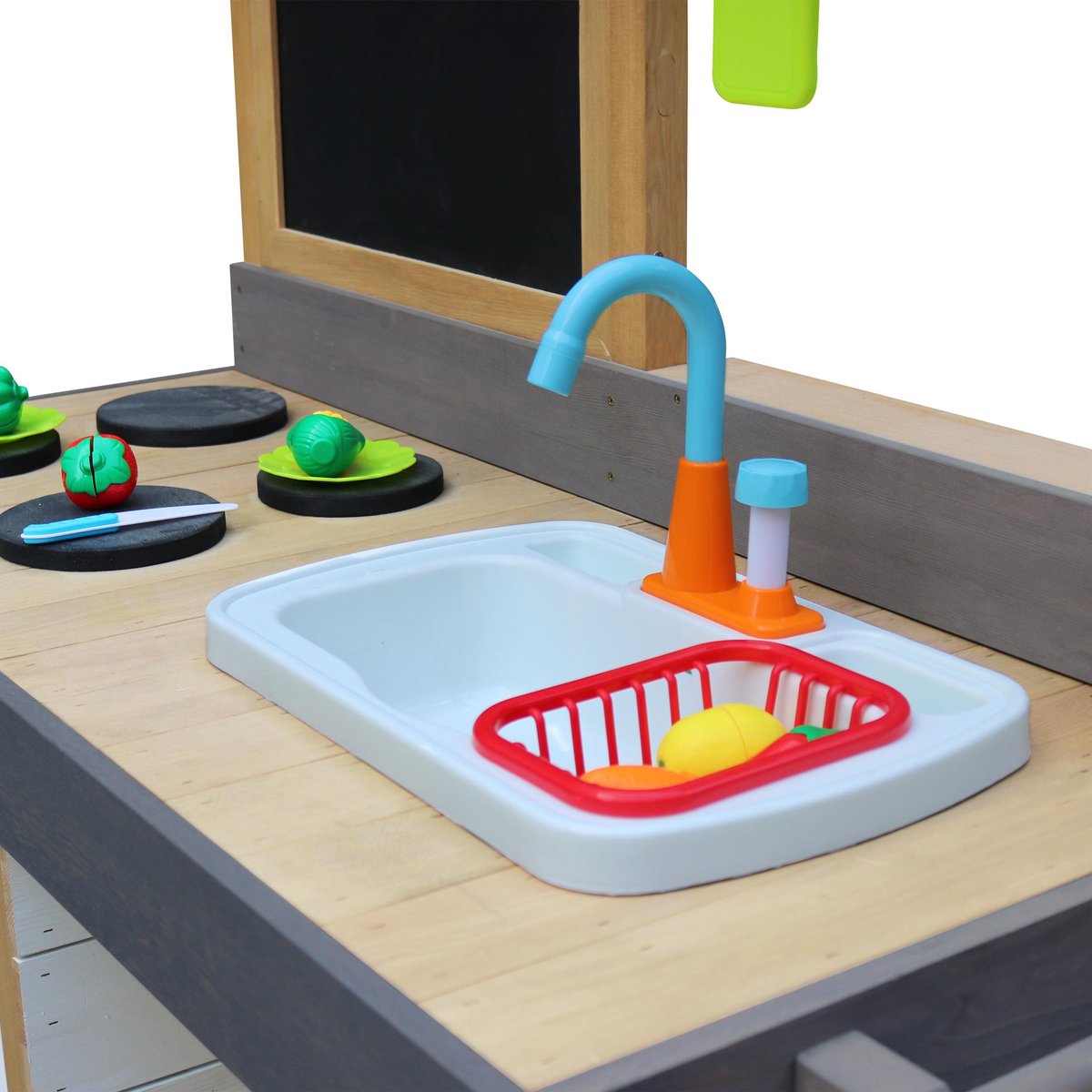 AXI Rosa Zand & Water Speelkeuken Groot - Incl. 17-delige accessoire set - Modder Keuken — afbeelding 4