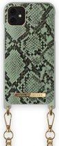 iDeal of Sweden Phone Necklace Case voor iPhone 11/XR Khaki Python