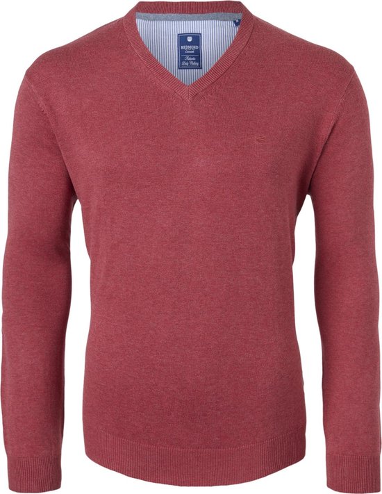 | Redmond Normaal (licht getailleerd) Onbekend Heren Redmond heren trui katoen, V hals, bordeaux rood Gratis
