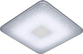 LED Plafondlamp - Trion Sumoran - 30W - Aanpasbare Kleur - Dimbaar - Afstandsbediening - Vierkant - Mat Wit - Acryl - BES LED