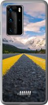 Huawei P40 Pro Hoesje Transparant TPU Case - Road Ahead #ffffff