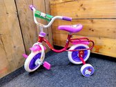 Hello Kitty - Fiets met zijwieltjes - 10" inch / 25.4cm - Roze / Paars