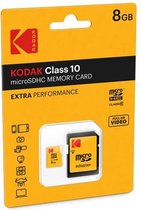 KODAK Carte mémoire Micro SDHC 8 Go avec adaptateur - Solution de stockage haute vitesse
