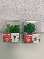 decoratieve lampjes (cactus/palmboom) - set van 2 stuks