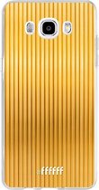 Samsung Galaxy J5 (2016) Hoesje Transparant TPU Case - Bold Gold #ffffff