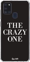 Casetastic Samsung Galaxy A21s (2020) Hoesje - Softcover Hoesje met Design - The Crazy One Print