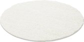 Hoogpolig vloerkleed Life - creme - rond 200 cm