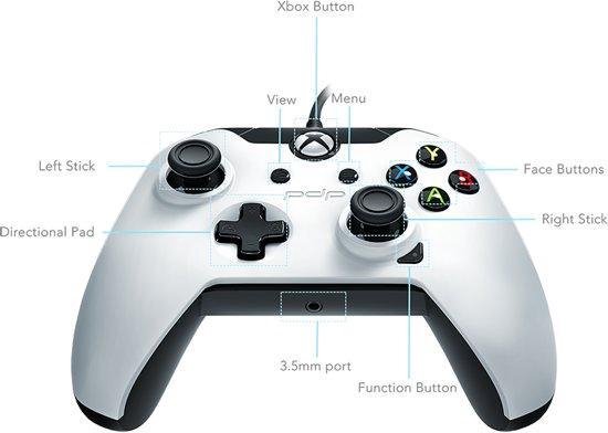 Wired Controller - White (Xbox Series X/Xbox One/PC) - PDP
