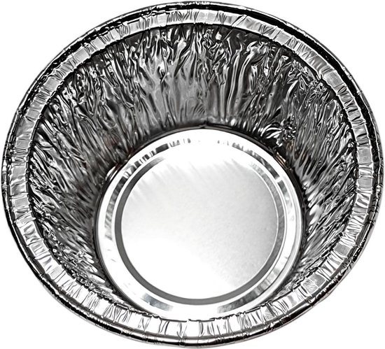 Skim wonder uit Ronde aluminium wegwerp cupcake /muffin bakvormen - 120 stuks -dia 6 cm x  hoog 3 cm | bol.com