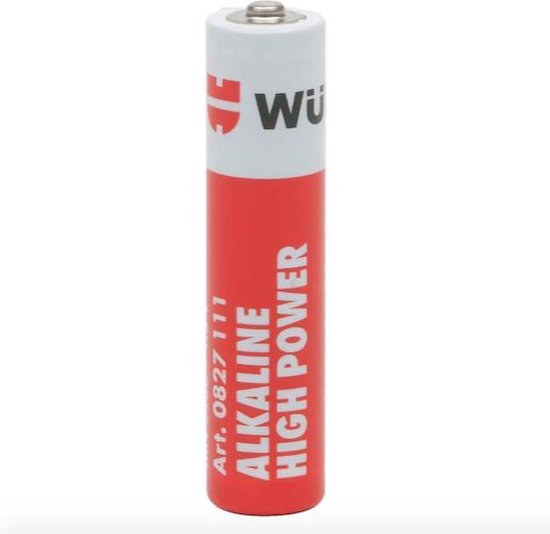 WURTH BATTERIJ ALKALINE AAA-MICRO 1,5V - 4 stuks