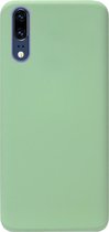 ADEL Premium Siliconen Back Cover Softcase Hoesje Geschikt voor Huawei P20 - Lichtgroen