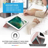 Cas Glitter pour iPad 9.7 5/6 / Air1 / Air2 2017/2018 COUVERTURE - Moderne Tablet Case - or rose