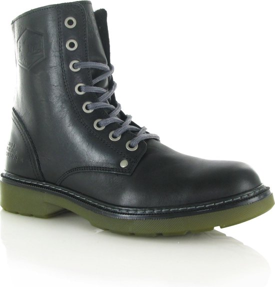 Veterboots Zwart 610506E7L_BLCKTD - Bullboxer