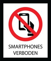 Bord ISO7010 Smartphones verboden 20 x 24 cm