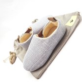 Baby schoen Baby Instappers maat 11cm,  7-12 maanden Koreaanse Style donker grijs