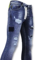 Exclusive Jeans - Skinny Fit Broek - A18B - Blauw