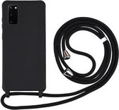 Samsung Galaxy S20 Back Cover Koord Hoesje - Zwart