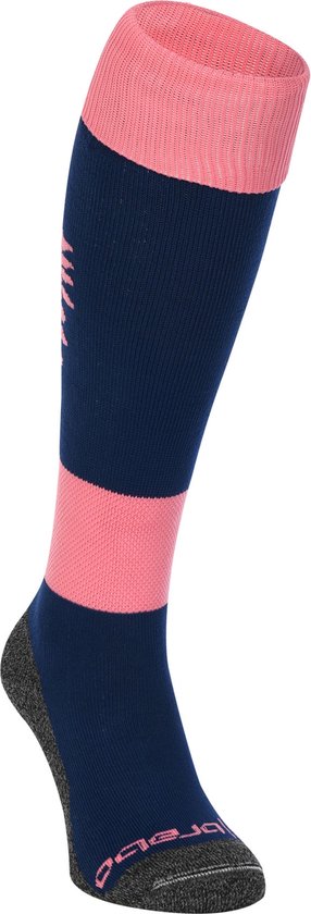 Brabo - BC8580A Socks Flowers Soft Pink/Navy - Pink/Navy - Vrouwen - Maat 36-40