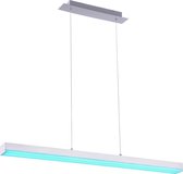LED Hanglamp WiZ - Smart LED - Hangverlichting - Trion Lavar - 20W - Aanpasbare Kleur - RGBW - Rechthoek - Mat Nikkel - Aluminium - BSE
