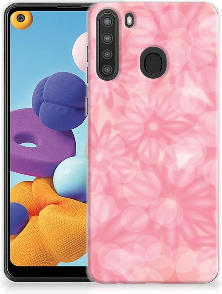 TPU Hoesje voor Samsung Galaxy A21 TPU Case Spring Flowers