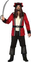 FIESTAS GUIRCA, S.L. - Doodskop piraten kapitein kostuum voor mannen - L (50) - Volwassenen kostuums