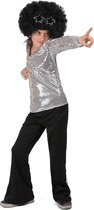MODAT - Zilverkleurig disco kostuum voor jongens - 110/116 (5-6 jaar)
