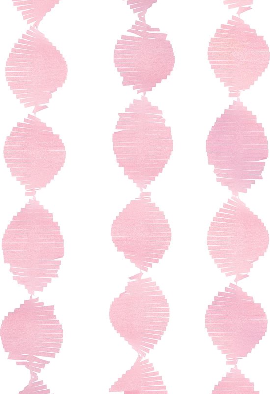 UNIQUE - Licht roze slinger - Decoratie > deur- en raamdecoratie | bol.com