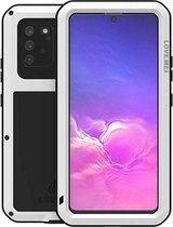 Samsung Galaxy S10 Lite hoes, Love Mei, Metalen extreme protection case, Wit | GSM Hoes / Telefoonhoes Geschikt Voor: Samsung Galaxy S10 Lite