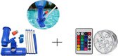 Bol.com zwembaden - zwembad stofzuiger + led lamp - zwembad onderhoud - zwembad schoonmaak - bodemzuiger zwembad - Vaderdag - Va... aanbieding