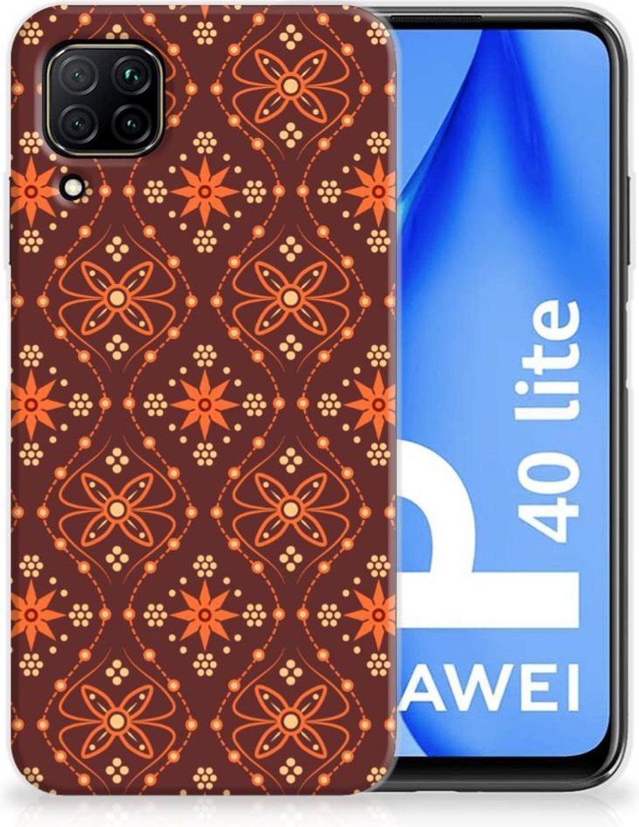 Huawei P40 Lite TPU bumper Batik Brown