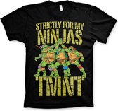 Teenage Mutant Ninja Turtles Heren Tshirt -L- Strictly For My Ninjas Zwart