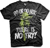 Merchandising STAR WARS - T-Shirt There is No Try YODA - Black (M)