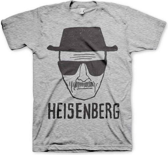 Breaking Bad Heren Tshirt Heisenberg Sketch Grijs