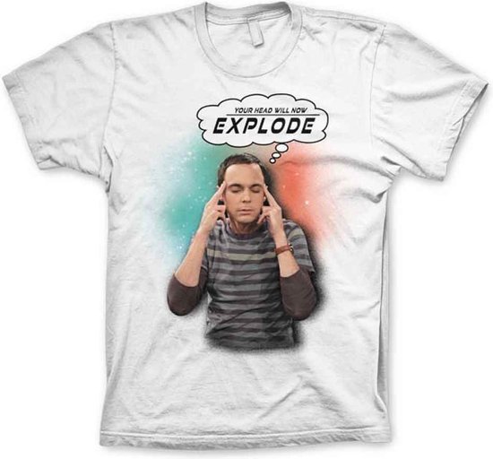 THE BIG BANG - T-Shirt Sheldon Your Head Will Now ...- White (S)